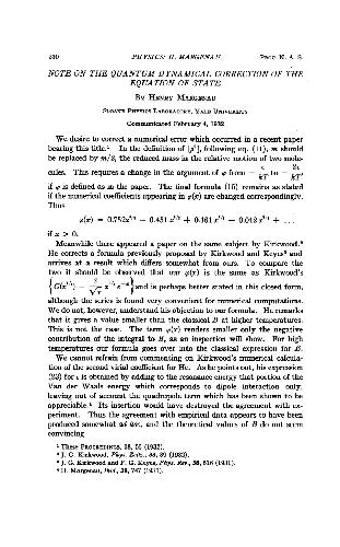 خرید و دانلود نسخه کامل کتاب Note on the Quantum Dynamical Correction of the Equation of State