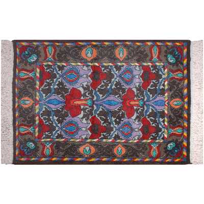 فرش دستبافت یک و نیم متری فرش هریس کد 101626