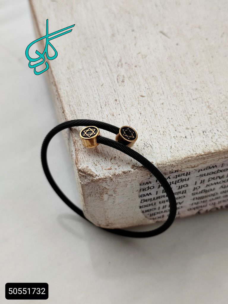 خرید تکدست استیل سیم با کیفیت نگ مشکی کد 1215844 - ردگل