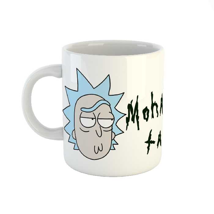 ماگ طرح اسم محمدطاها مدل rick and morty کد 967