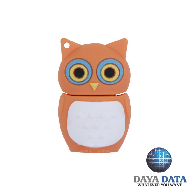 فلش مموری فانتزی دایا دیتا جغد مدلPF1021-21 ظرفیت128GB-USB2 رنگ نارنجی