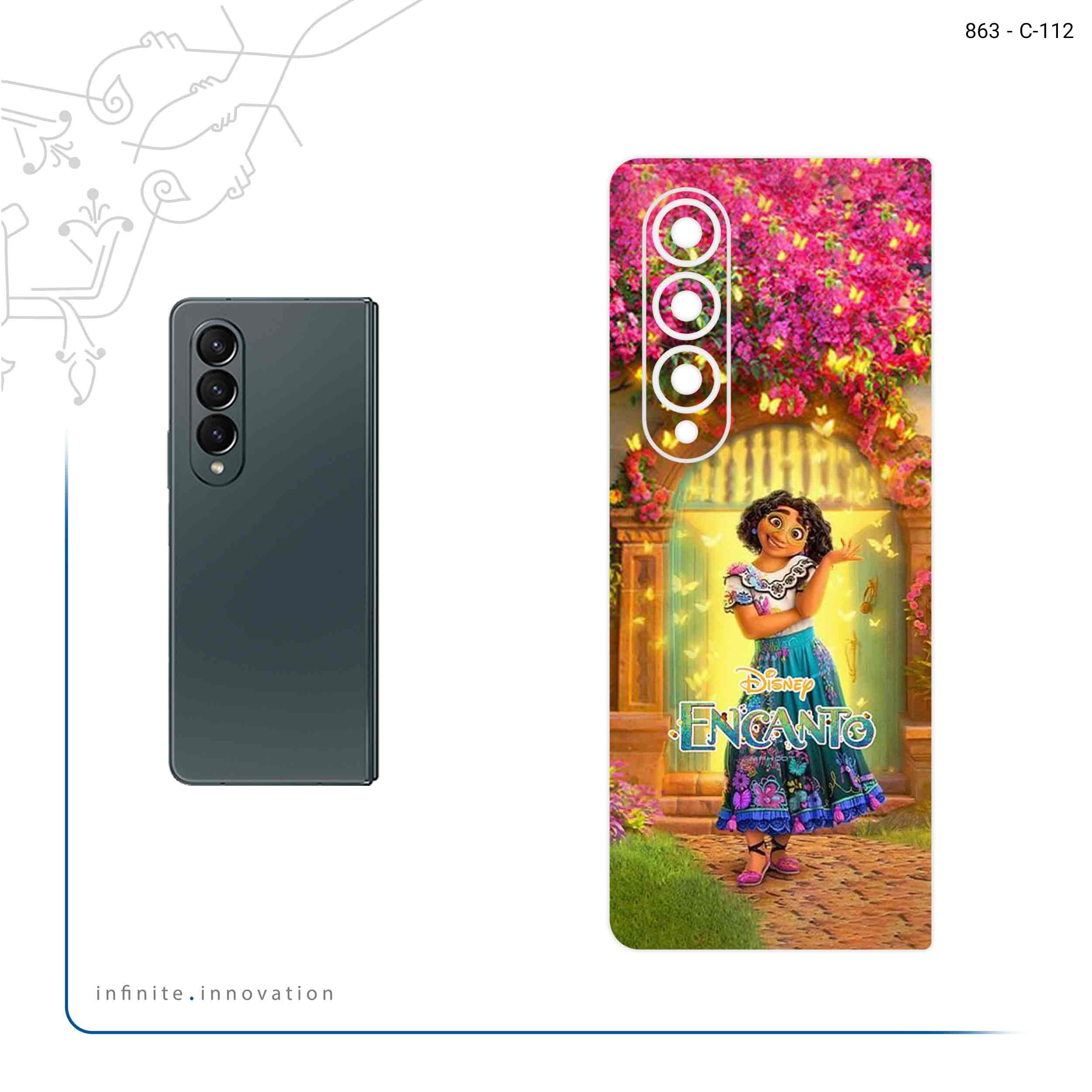 برچسب پوششی ماهوت مدل Encanto مناسب برای گوشی موبایل سامسونگ Galaxy Z Fold4