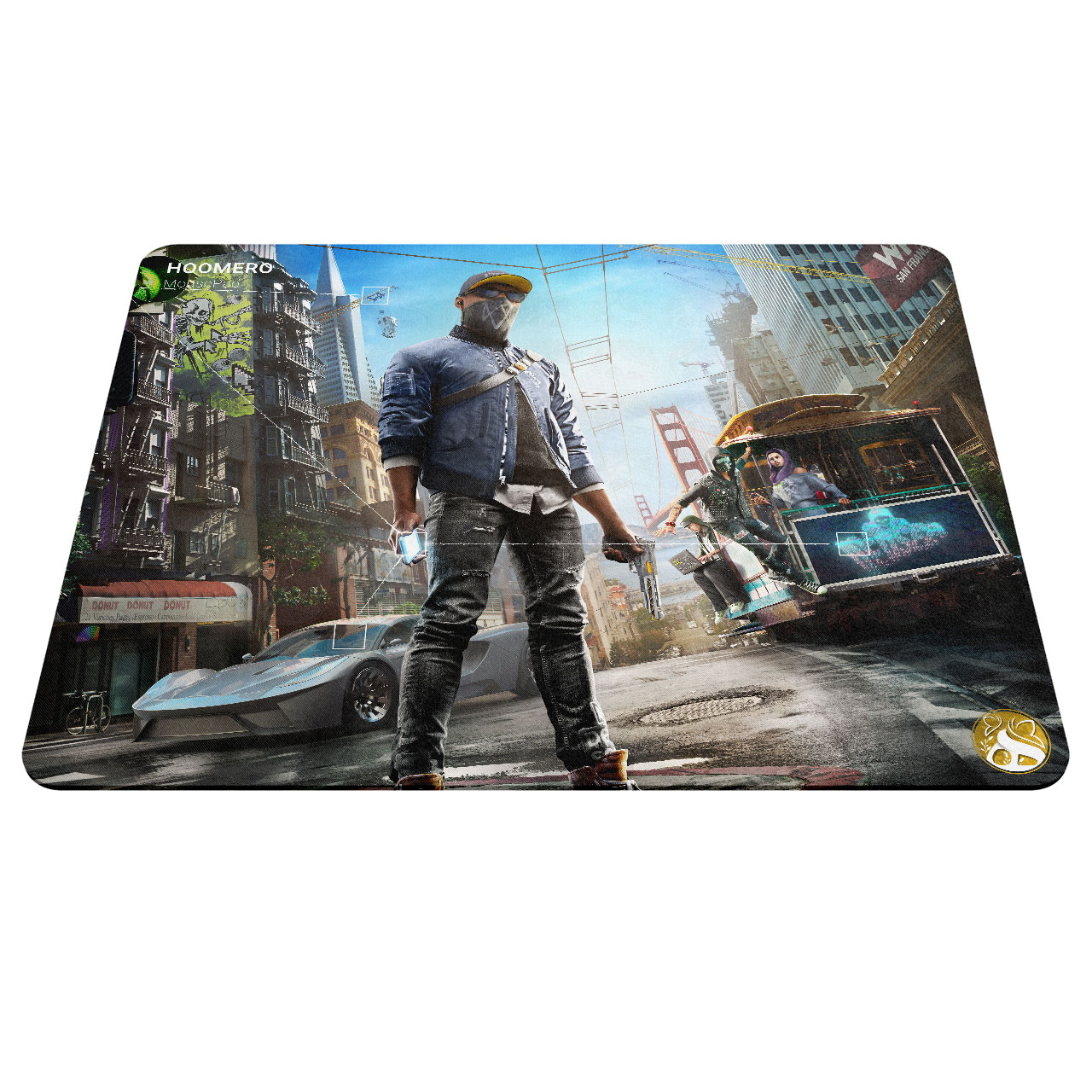 ماوس پد هومرو مدل A4664 طرح بازی Watch Dogs
