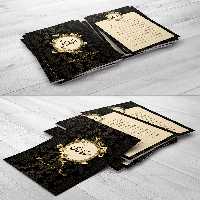 طرح منوی رستوران سنتی طلایی رنگ | گرافیک با طعم تربچه