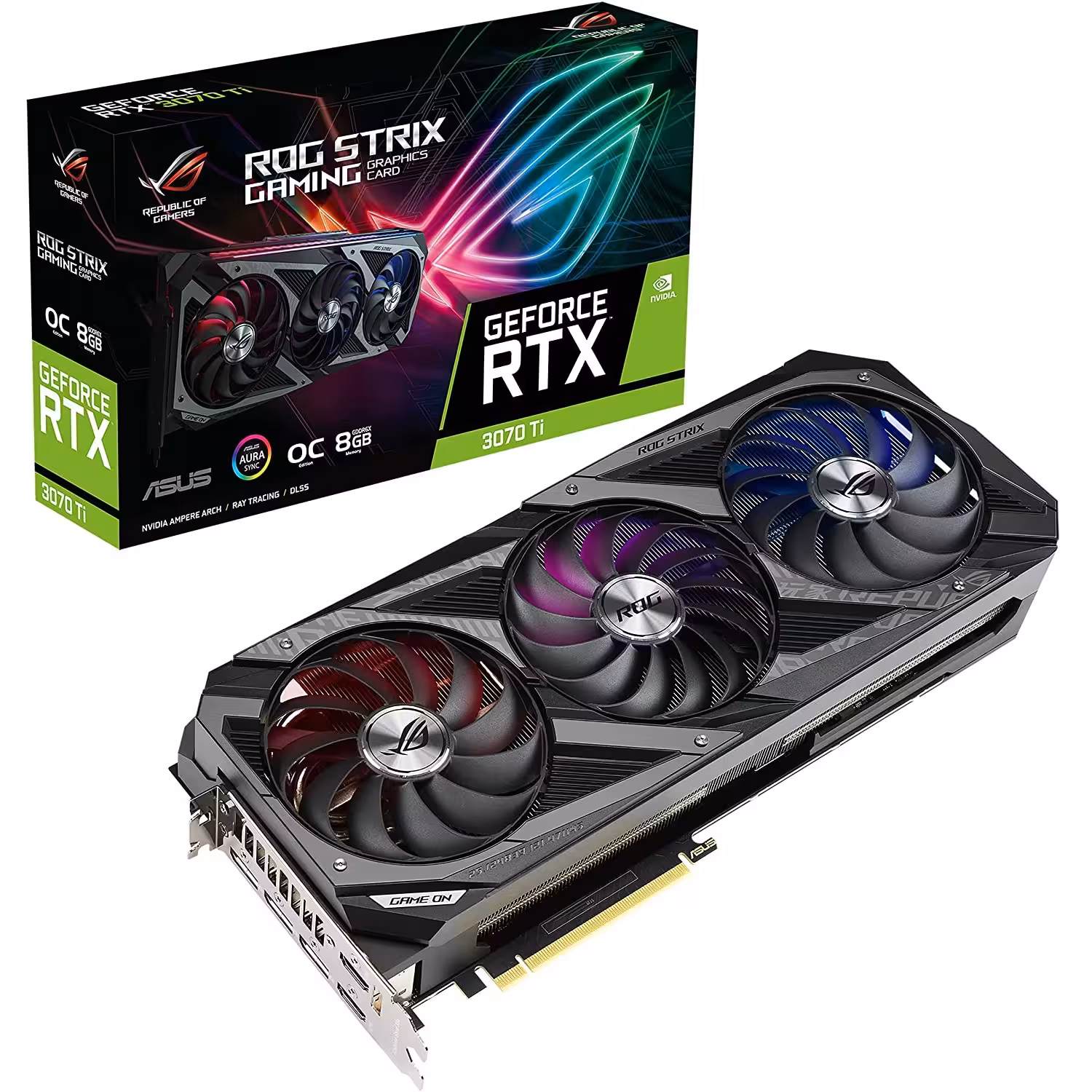مشخصات، قیمت و خرید کارت گرافیک ایسوس مدل (LHR)ASUS ROG STRIX RTX3070TI O8G GAMING