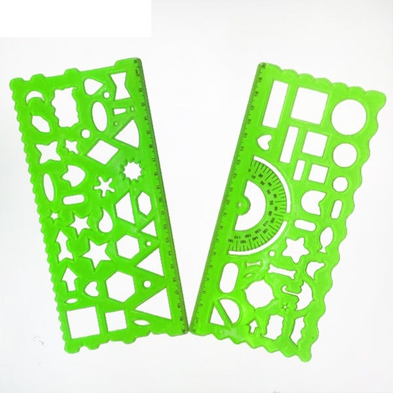 خط کش شابلون دو قلو