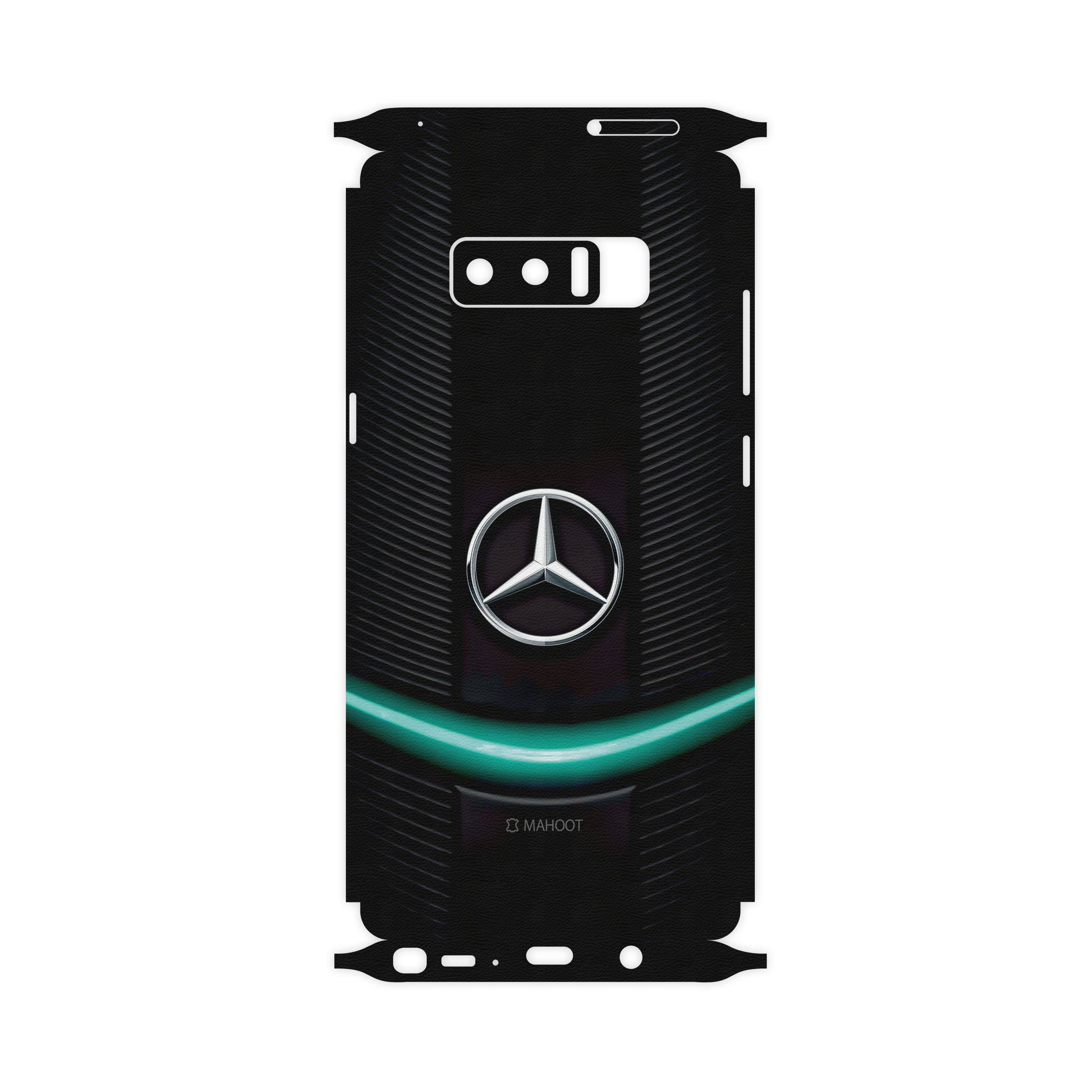 برچسب پوششی ماهوت مدل Mercedes-Benz-FullSkin مناسب برای گوشی موبایل سامسونگ Galaxy Note8