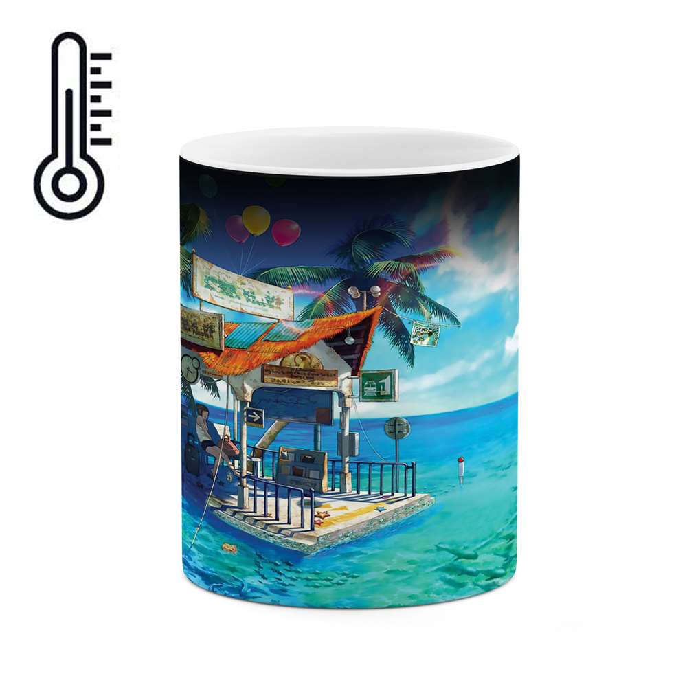 ماگ حرارتی طرح منظره انیمه  مدل mgph10016