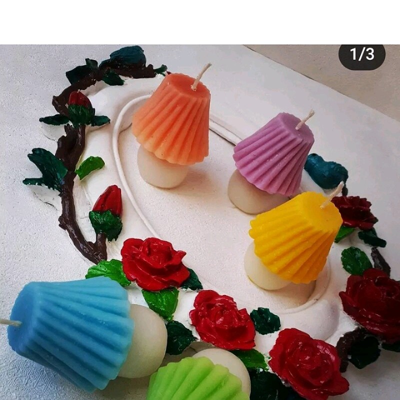 شمع طرح آباژوربسیارشیک ونماعالی در رنگ های مختلف