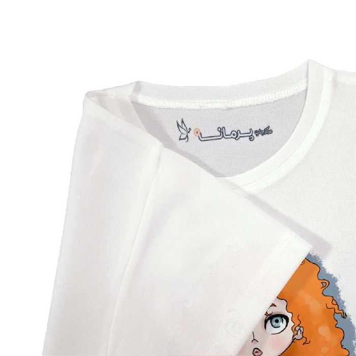 تی شرت بچگانه پرمانه طرح انیمیشن دلیر کد pmt.3909