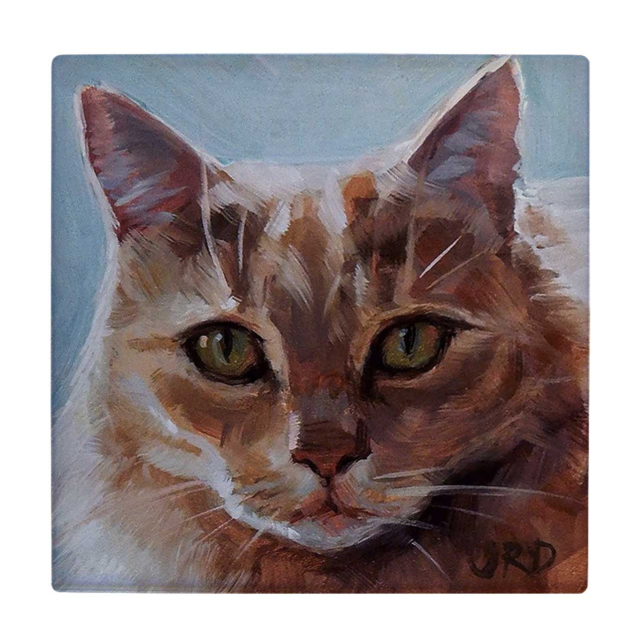   کاشی کارنیلا طرح نقاشی گربه کد wkk1914