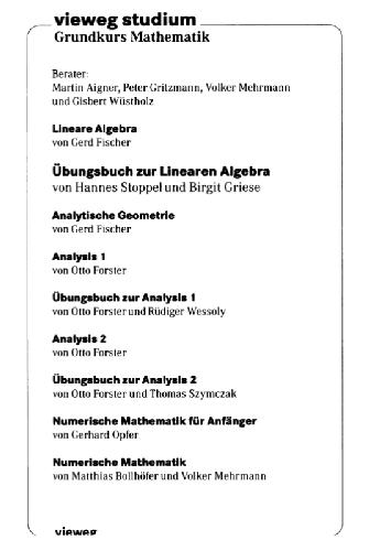 خرید و دانلود نسخه کامل کتاب �bungsbuch zur Linearen Algebra