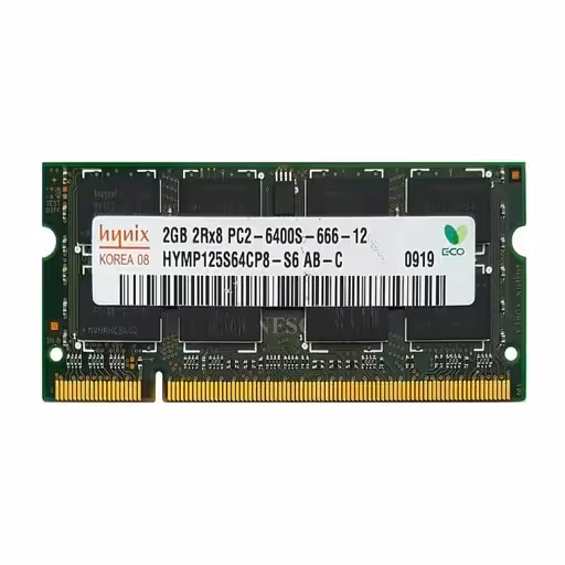 رم لپ تاپ ddr2 هاینیکس ظرفیت 2 گیگابایت همراه با گارانتی Hynix DDR2-800-6400 M