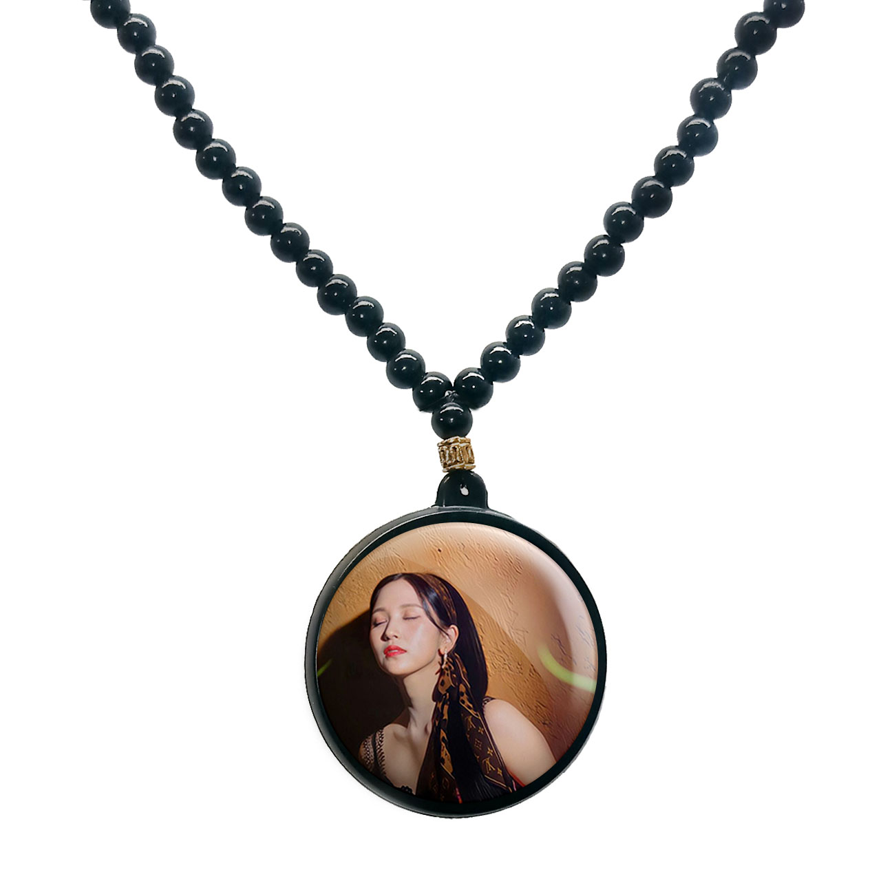 گردنبند پرمانه طرح تو ایس کد pmd.19504 مدل دو طرفه