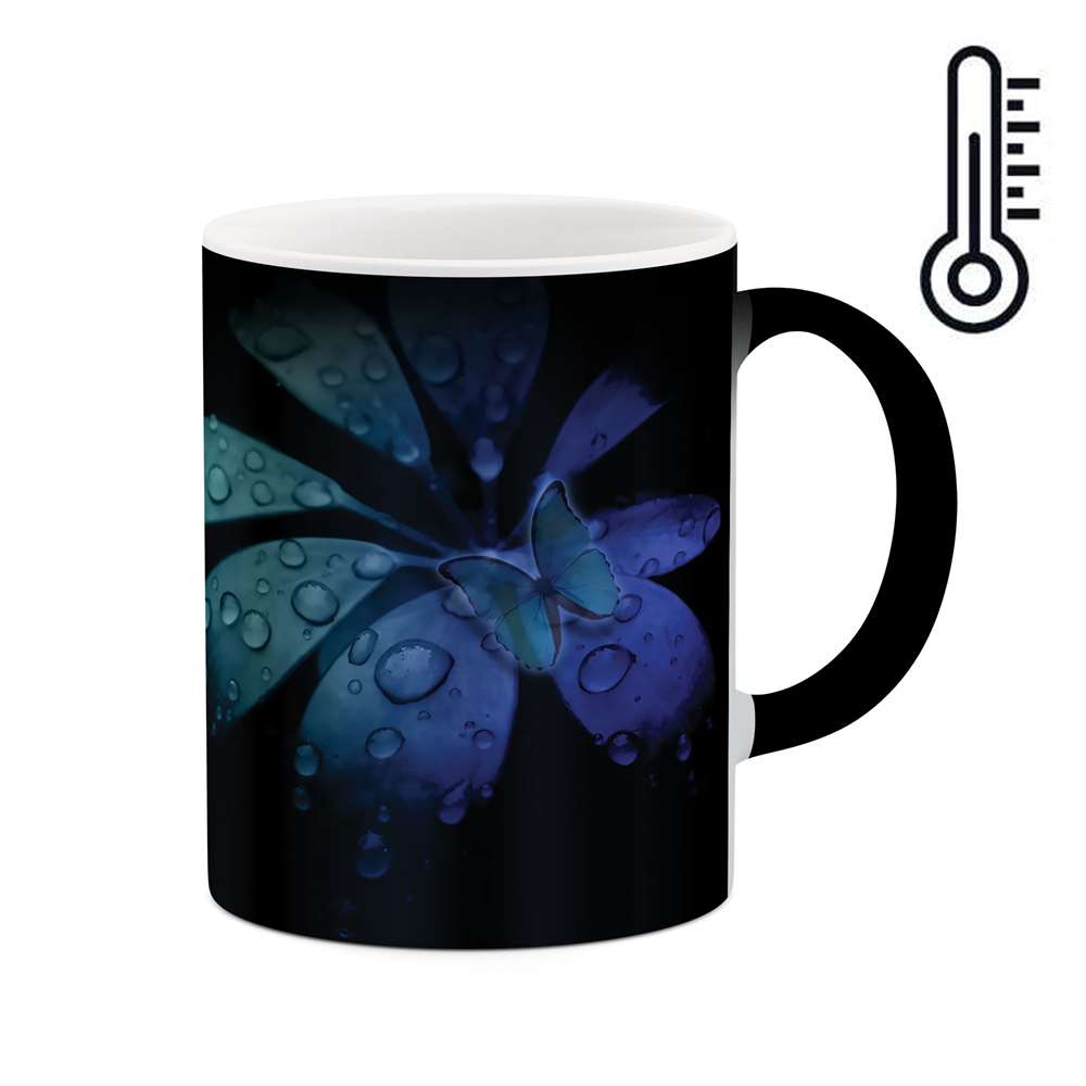 ماگ حرارتی طرح گل مدل mgh01507