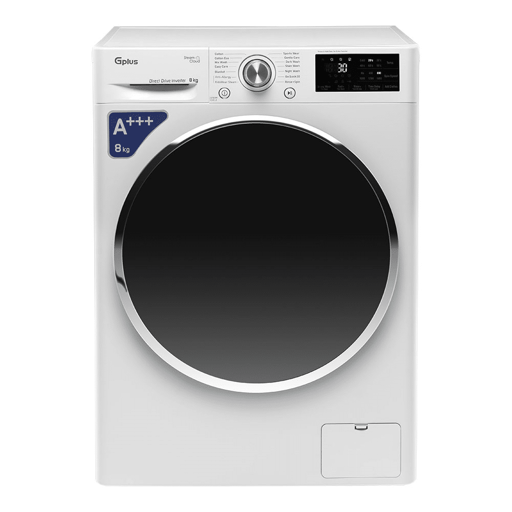 ماشین لباسشویی 8 کیلویی جی پلاس مدل GWM-P880W