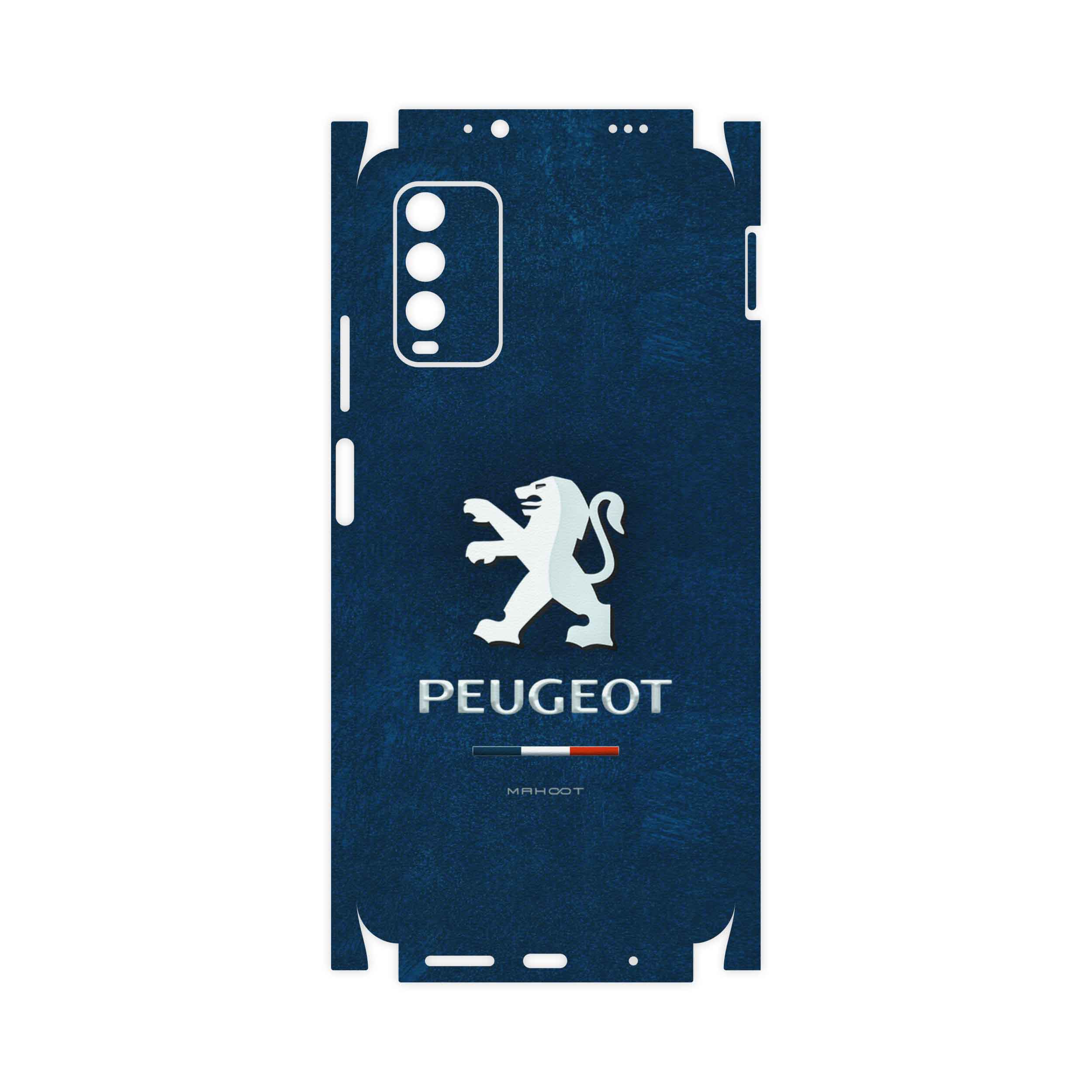 برچسب پوششی ماهوت مدل Peugeot-Logo-FullSkin مناسب برای گوشی موبایل شیائومی Redmi Note 9 4G
