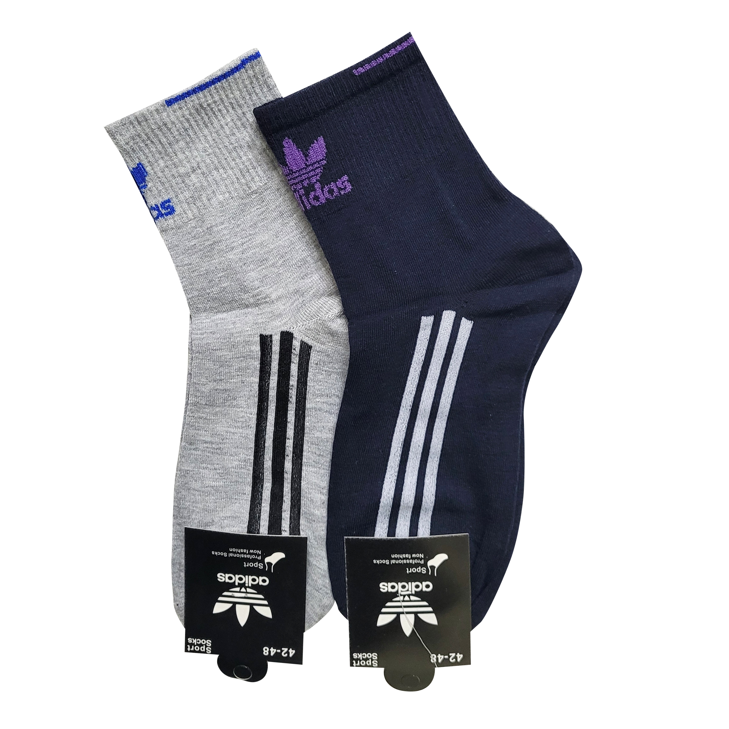 جوراب مدل اسپرت کد 2-01154  بسته 2 عددی