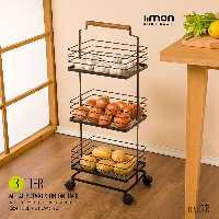 جای سیب زمینی و پیاز 3 طبقه فلزی لیمون کد 2323