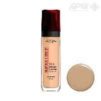 کرم پودر لورال اینفیلیبل مدل FRESH WEAR 32H شماره 200 رنگ NATURAL LINEN