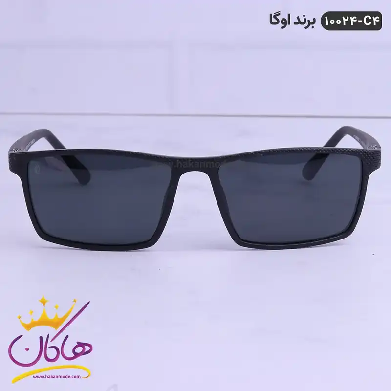 عینک آفتابی اوگا تمام فریم مشکی آبی اورجینال کد 10024 | OGA
