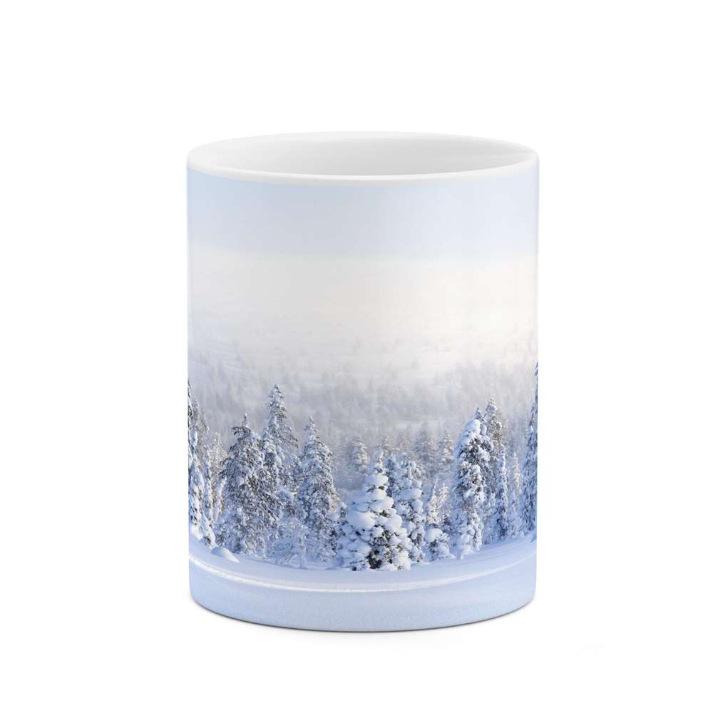 ماگ کاکتی طرح منظره برفی مدل mgs14997