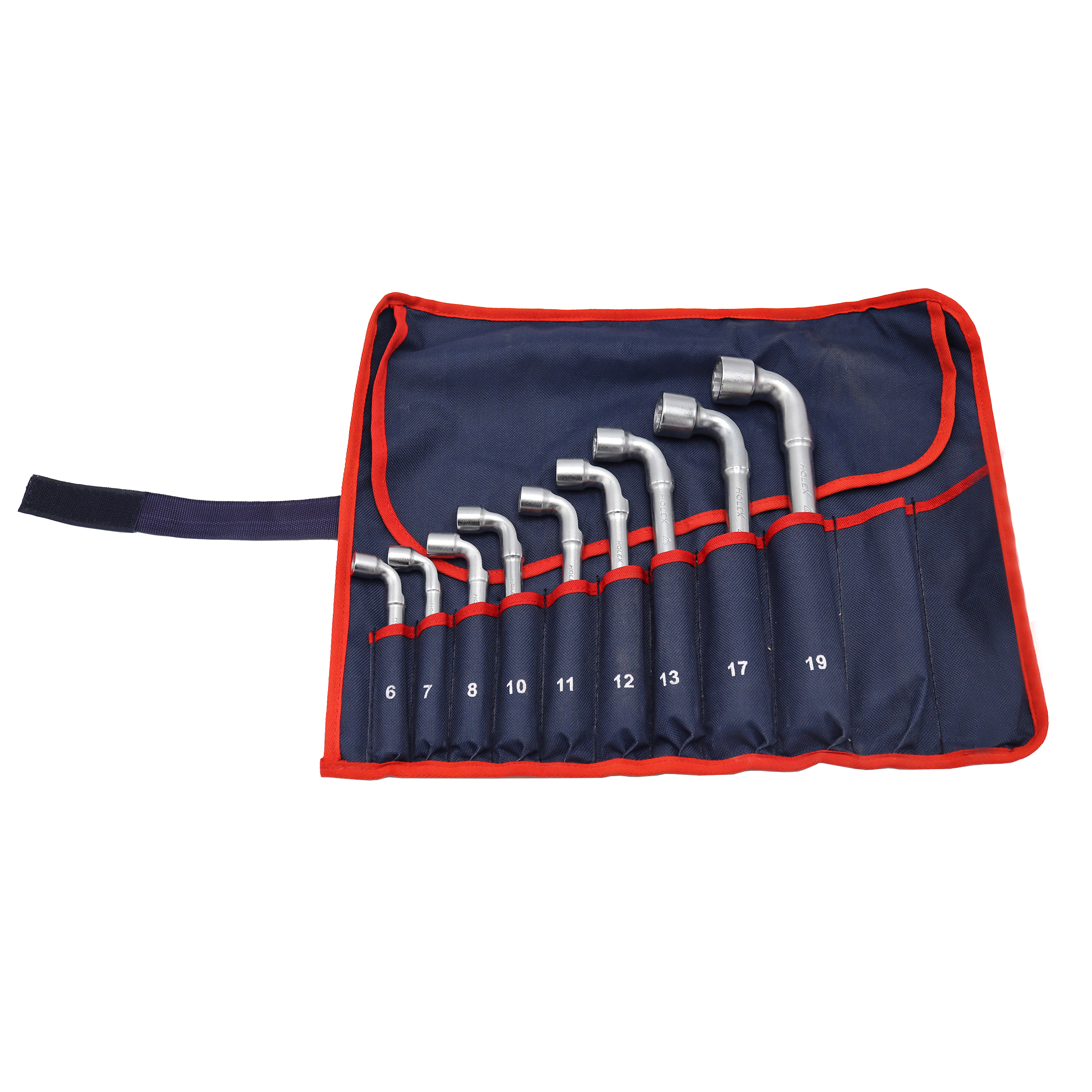 آچار بکس هولکس مدل چپقی کد YP-12PAR سایز 6-19میلیمتر مجموعه 9 عددی