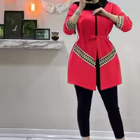 مانتو مجلسی کرپ مازراتی مدل سمیرا