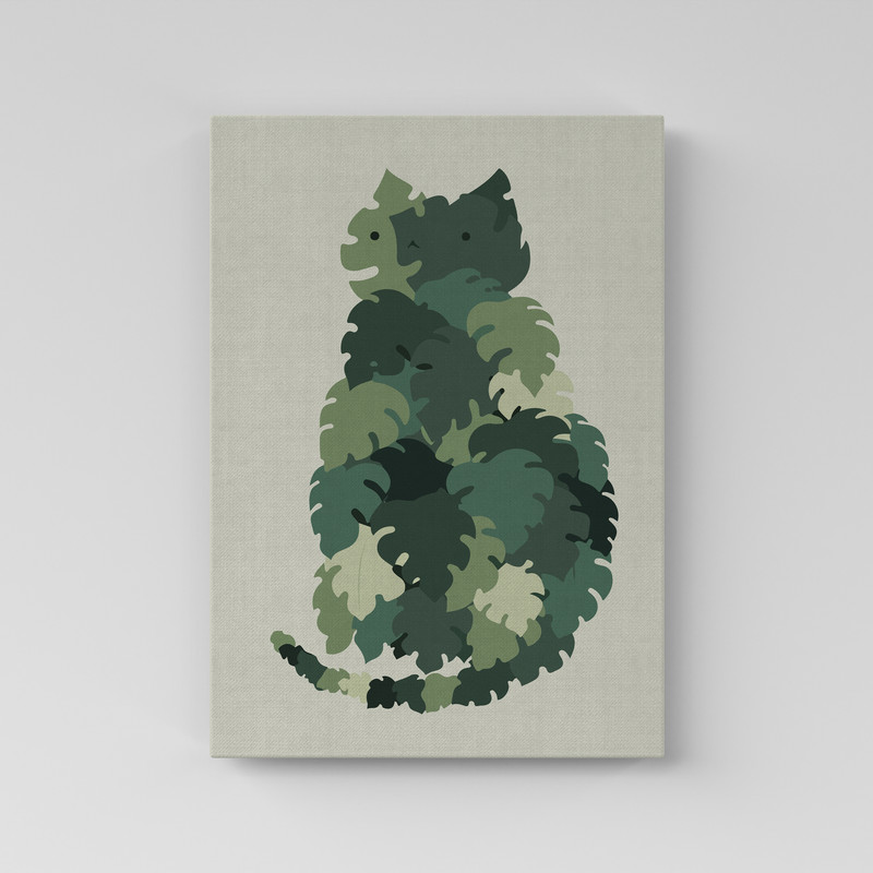 تابلو شاسی مدل گربه کد elc03 | دنیای قاب