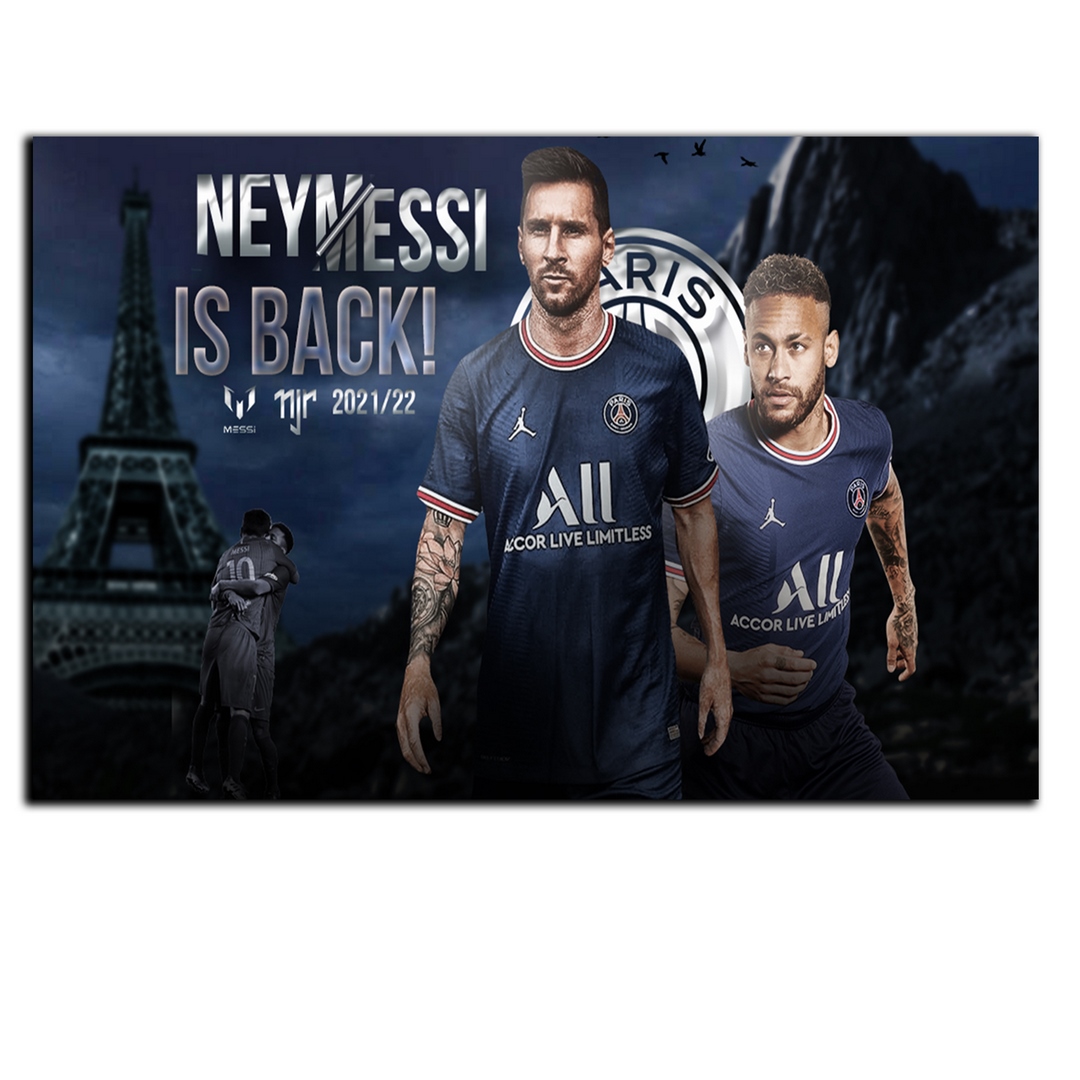تابلو شاسی بکلیت طرح بازیکن فوتبال باشگاه پاری سن ژرمن لیونل مسی و نیمار مدل SH-S6843