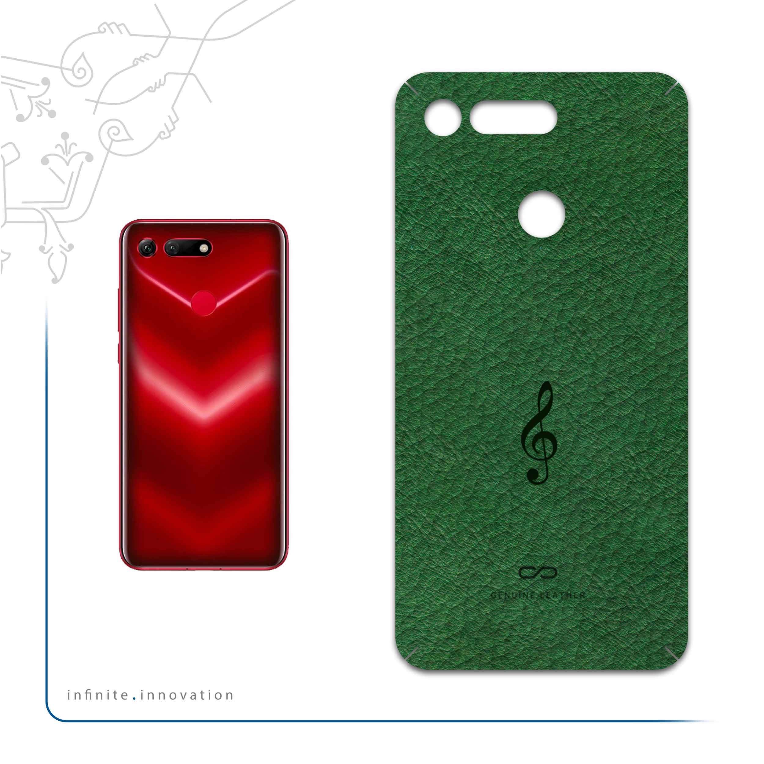 برچسب پوششی ماهوت مدل GL-SOL مناسب برای گوشی موبایل آنر View 20