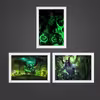 تابلو آرتیفن طرح بازی World Of Warcraft کد 129W مجموعه 3 عددی