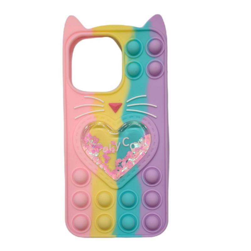 كاور طرح فيجت گربه ای کد 12 مناسب برای گوشی موبایل اپل iPhone 13