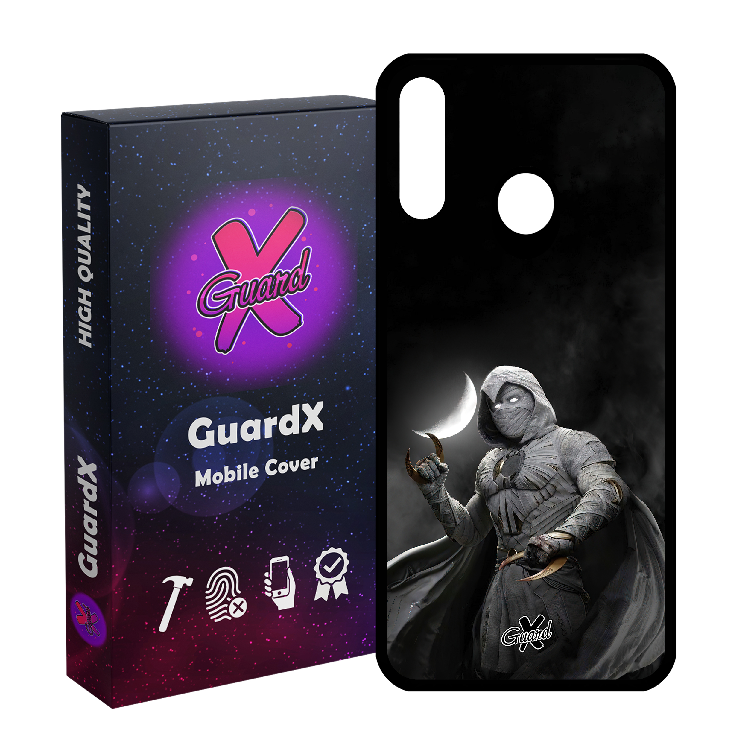 کاور گارد ایکس طرح Moon Knight مدل Glass10482 مناسب برای گوشی موبایل سامسونگ Galaxy A20s