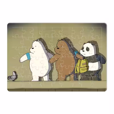 پازل 54 تکه طرح We Bare Bears مدل P0149