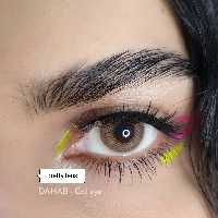 لنز رنگی عسلی دهب کت آی