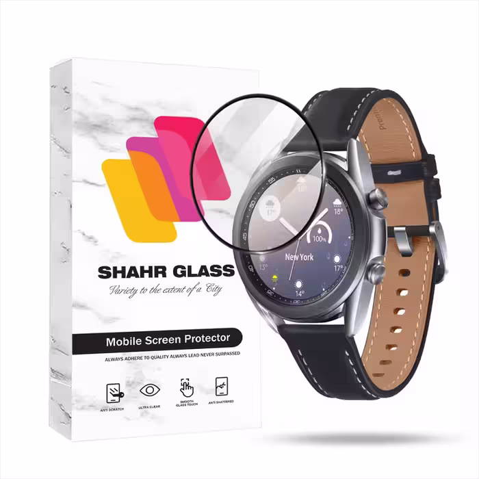 محافظ صفحه نمایش شهر گلس مدل PMMWSH مناسب برای ساعت هوشمند سامسونگ Galaxy Watch 3 45mm / Galaxy Watch 3 SM-R840 45 mm | کالا برتری
