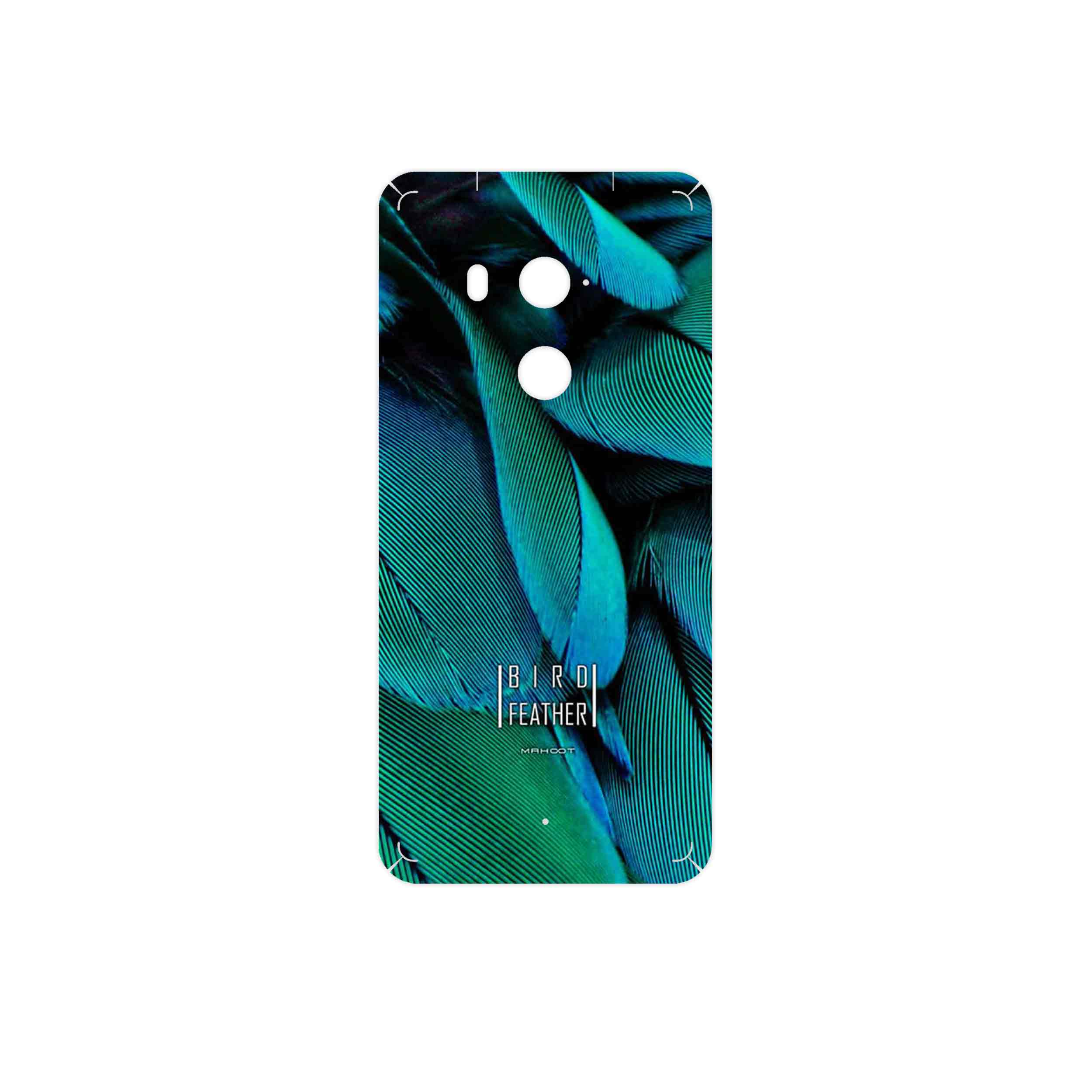 برچسب پوششی ماهوت مدل Green Feather مناسب برای گوشی موبایل اچ تی سی U11 Plus