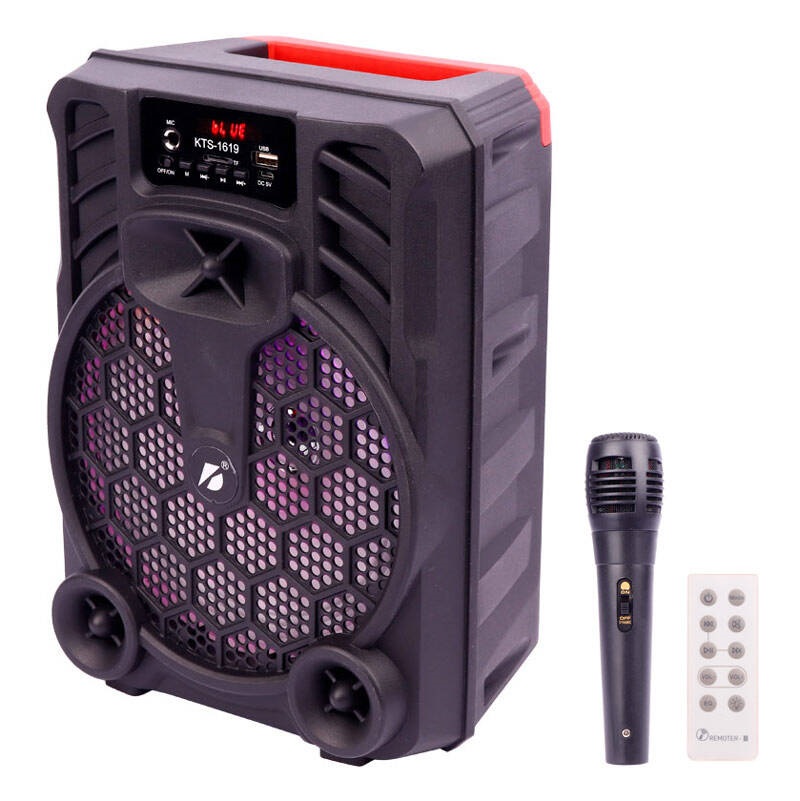اسپیکر بلوتوثی رم و فلش خور KTS-1619   میکروفون و ریموت کنترل