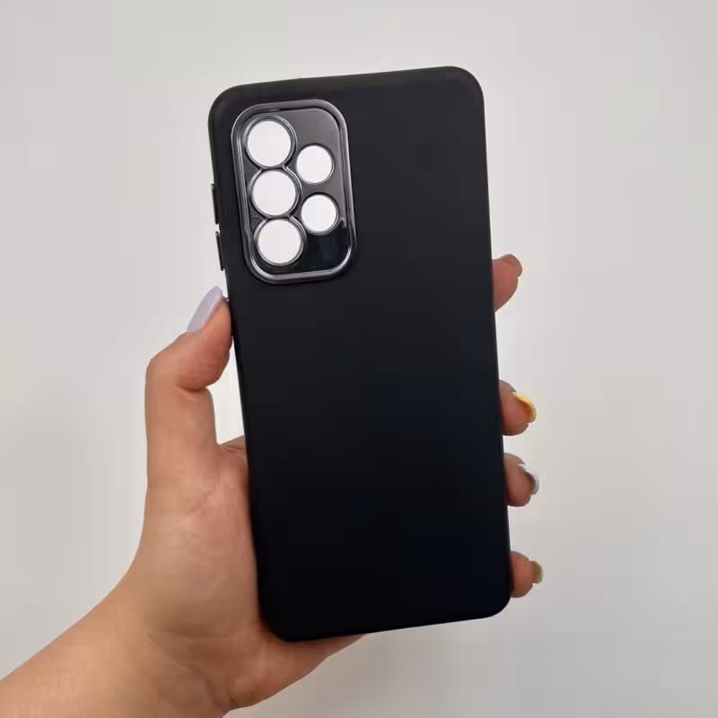 قاب گوشی Galaxy A33 سامسونگ متال کیس سیلیکونی رنگ مشکی کد 13337