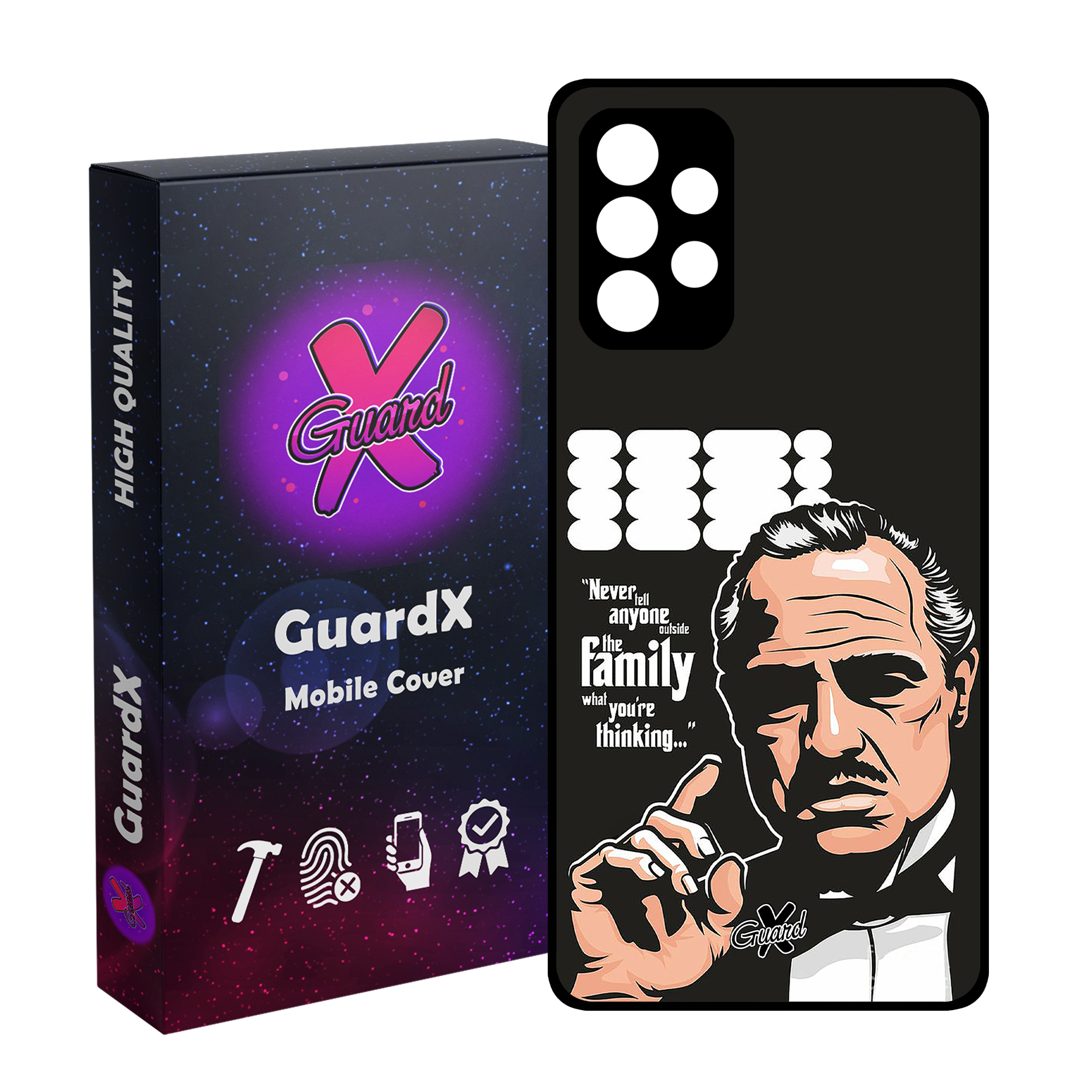 کاور گارد ایکس طرح God Father مدل Glass10197 مناسب برای گوشی موبایل سامسونگ Galaxy A52s