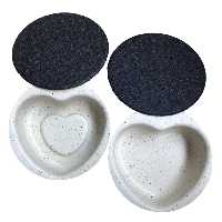 قالب کیک مدل قلب صاف و برجسته مجموعه دو عددی