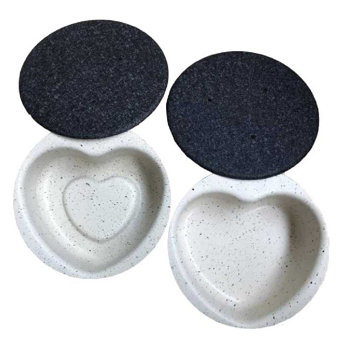 قالب کیک مدل قلب صاف و برجسته مجموعه دو عددی