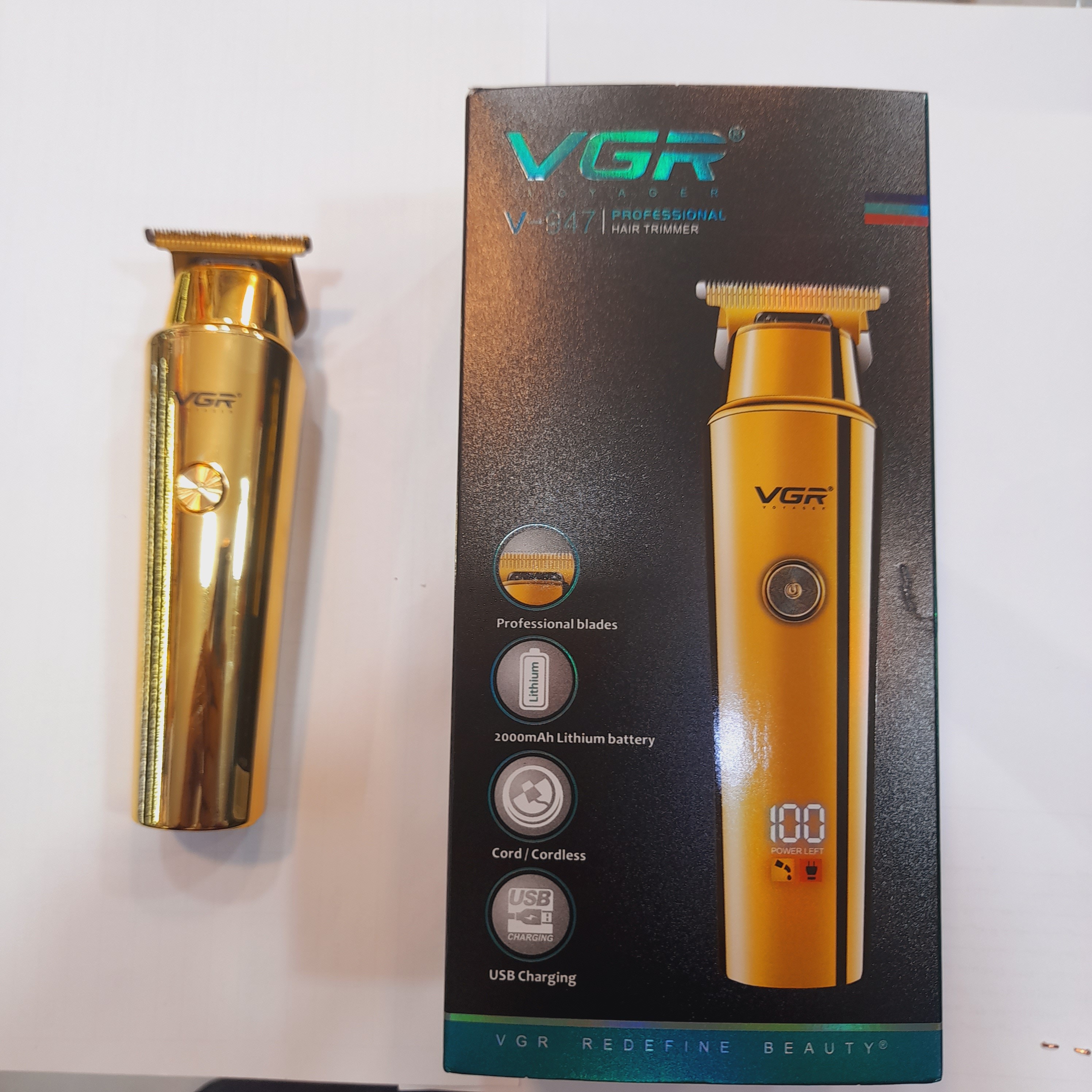 خط زن ریش تراش vgr 947 یک سال ضمانت شارژی