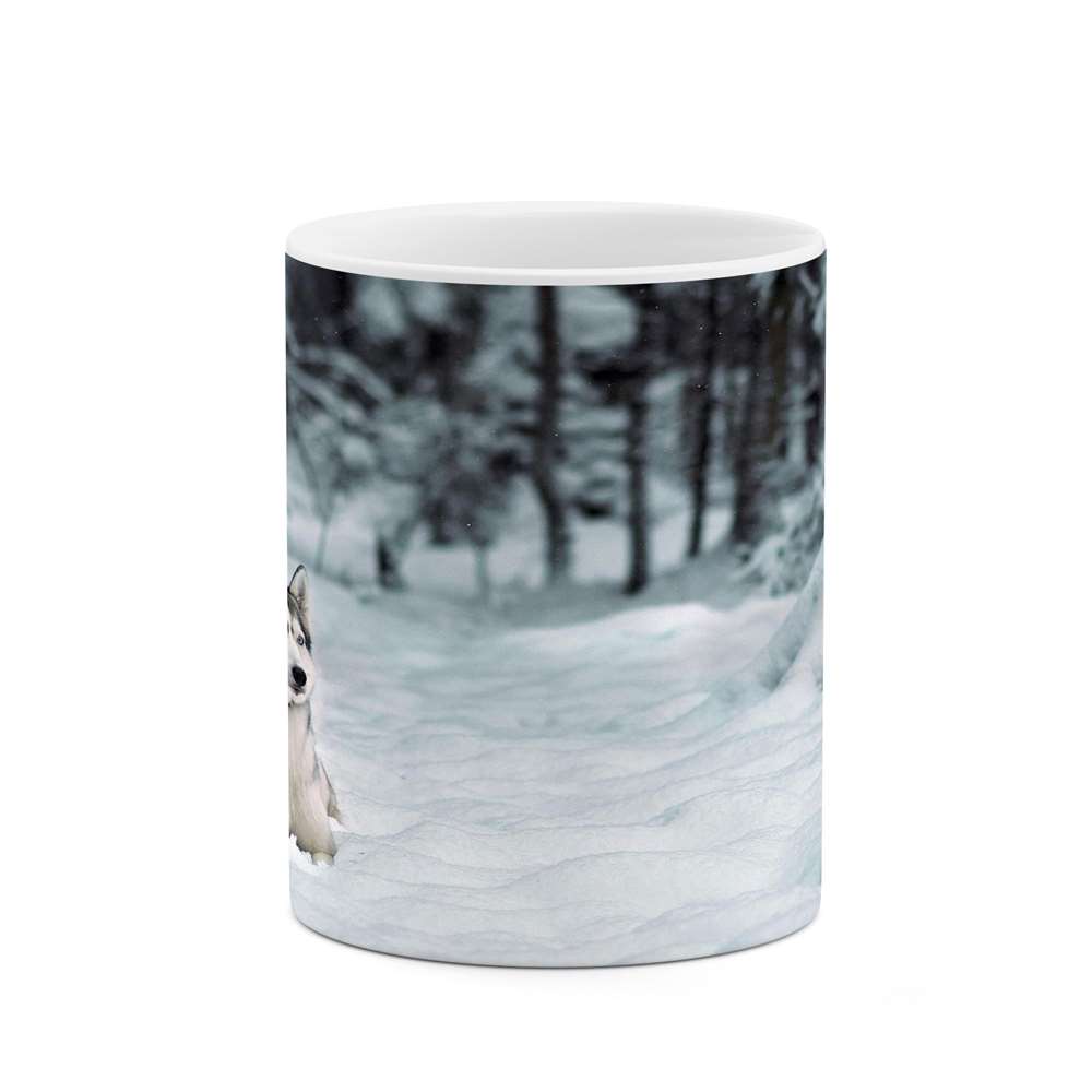 ماگ کاکتی طرح منظره برفی مدل mgs14856