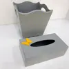 ست سطل و جا دستمال کاغذی مدل پروانهtz