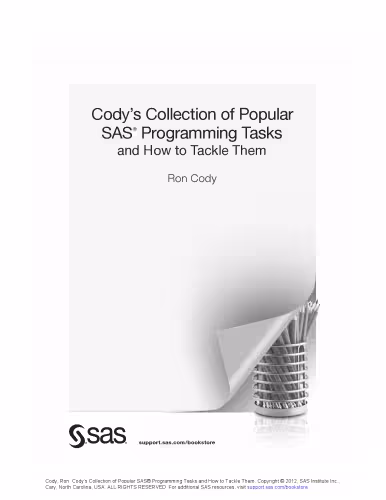 خرید و دانلود نسخه کامل کتاب Cody's Collection of Popular SAS Programming Tasks and How to Tackle Them