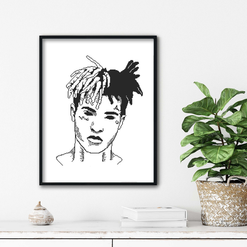 تابلو آتریسا طرح تنتاسیون xxxtentasion مدل ATt090 | دنیای قاب