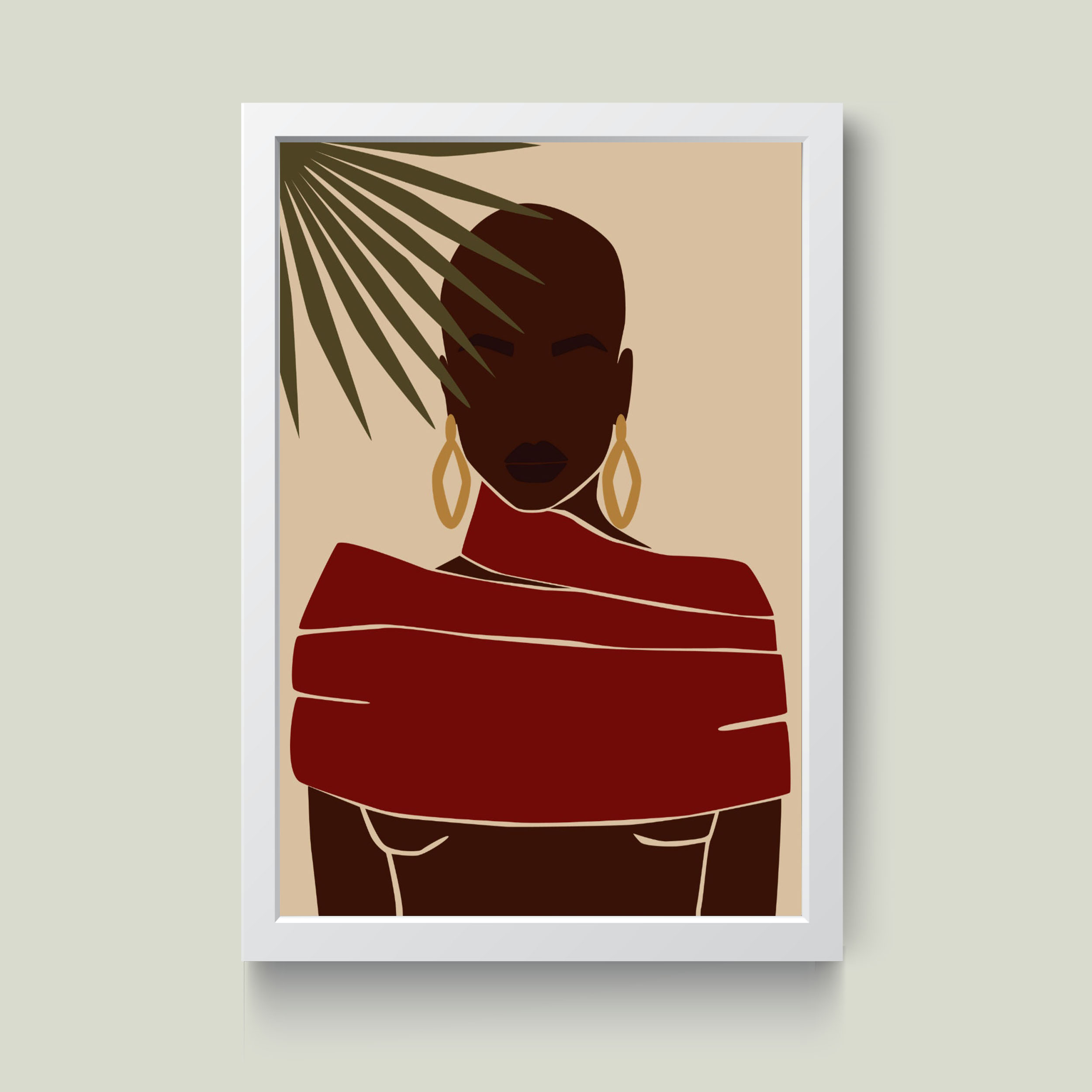 تابلو مدل مینیمال Girl کد m2549-w