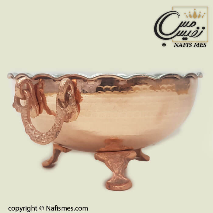 آجیل خوری مسی طرح سه پایه مارال